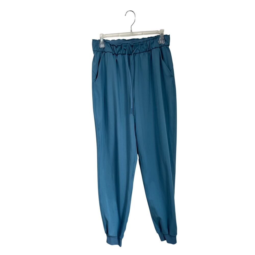 Lululemon Pants Womens Blue Jogger High Rise Drawstring Cuffed LW5FPLS Sz 8